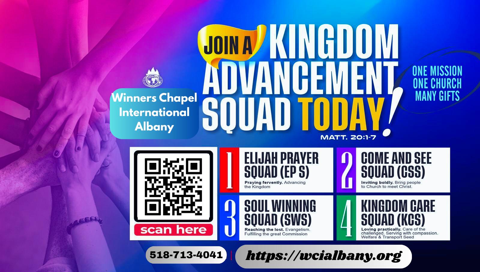 Join the Kingdom Advancement Squad
